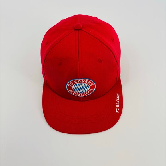 FC Bayern Munich Hat Cap Snapback Mens Red Soccer Football Adjustable - Picture 7 of 7